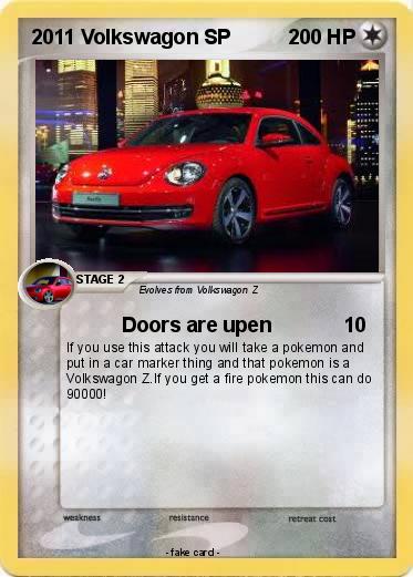 Pokemon 2011 Volkswagon SP