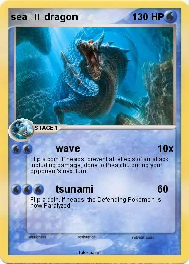 Pokemon sea ​​dragon