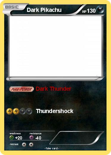 Pokemon Dark Pikachu