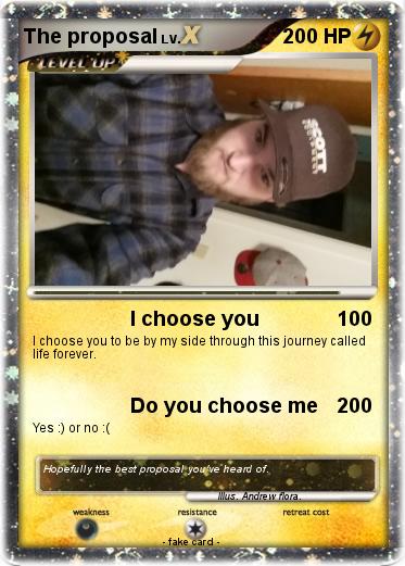Pokemon The proposal