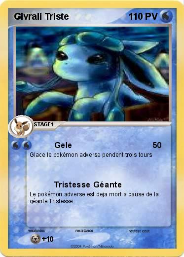 Pokemon Givrali Triste