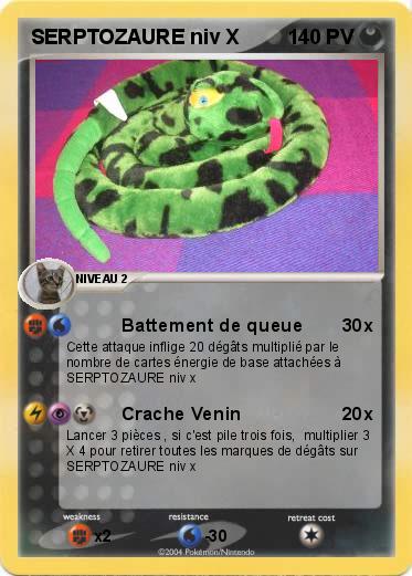 Pokemon SERPTOZAURE niv X