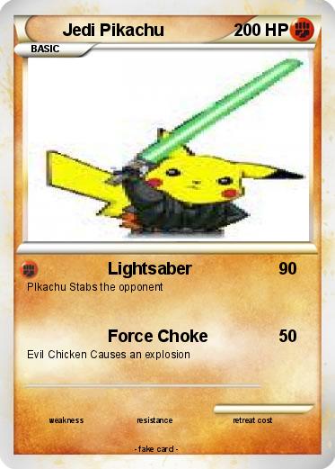 Pokemon Jedi Pikachu