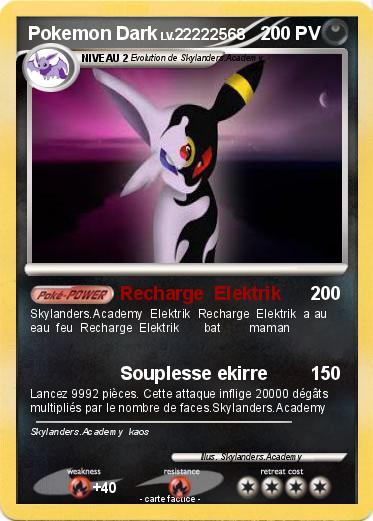 Pokemon Pokemon Dark