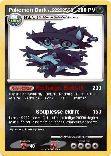 Pokemon Pokemon Dark