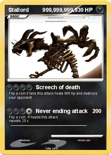 Pokemon Stallord         999,999,999,9