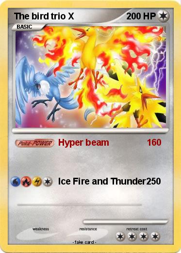 Pokemon The bird trio X