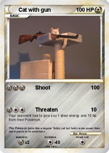 Pokemon Cat with gun
