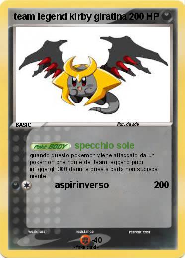Pokemon team legend kirby giratina