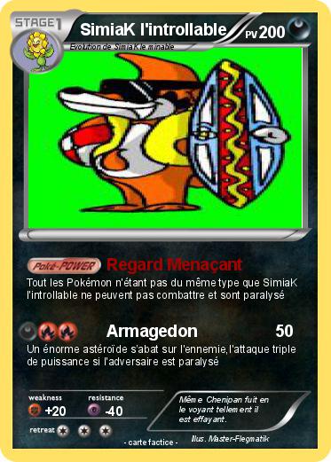Pokemon SimiaK l'introllable