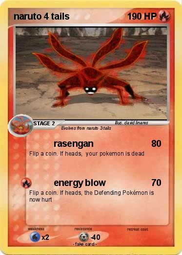 Pokemon naruto 4 tails