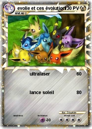 Pokemon evolie et ces évolution