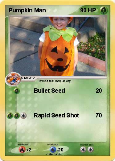 Pokemon Pumpkin Man