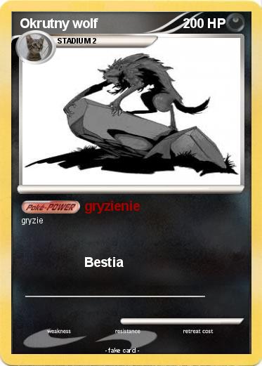 Pokemon Okrutny wolf