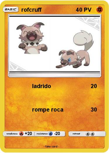 Pokemon rofcruff