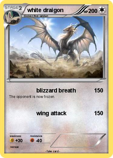 Pokemon white draigon