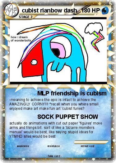 Pokemon cubist rianbow dash