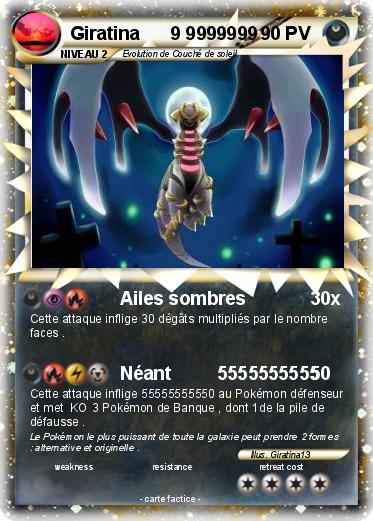 Pokemon Giratina      9 9999999