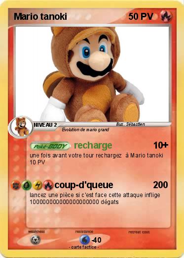 Pokemon Mario tanoki