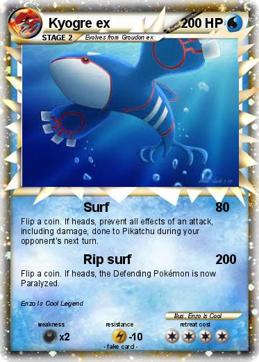 Pokemon Kyogre ex