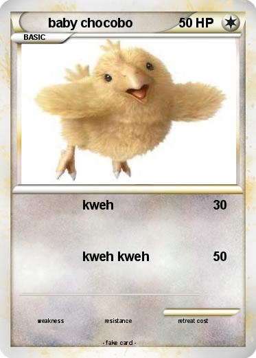 Pokemon baby chocobo