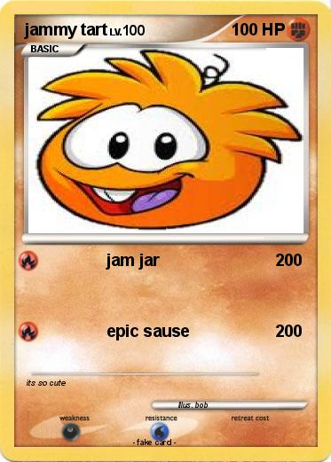 Pokemon jammy tart