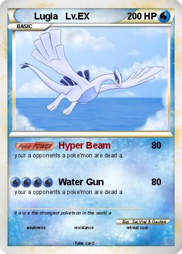 Pokemon Lugia   Lv.EX