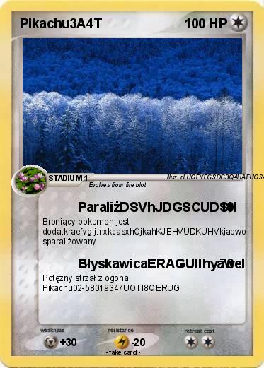 Pokemon Pikachu3A4T