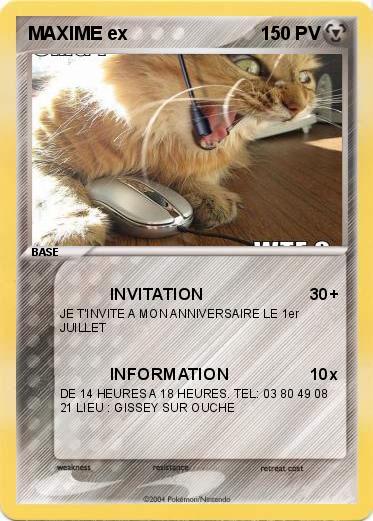 Pokemon MAXIME ex