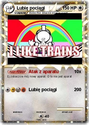 Pokemon Lubię pociągi