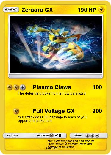 Pokemon Zeraora GX
