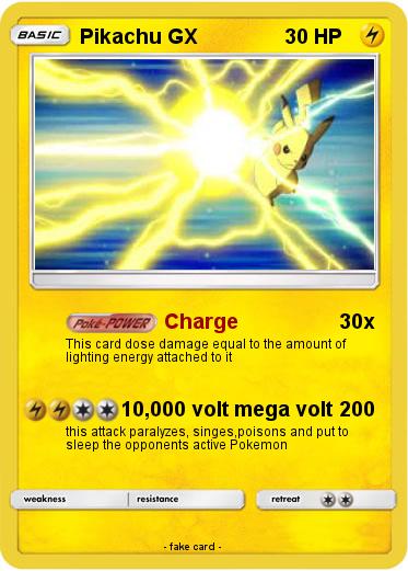 Pokemon Pikachu GX