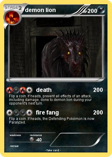 Pokemon demon lion