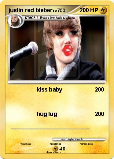 Pokemon justin red bieber
