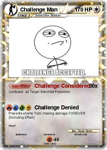 Pokemon Challenge Man