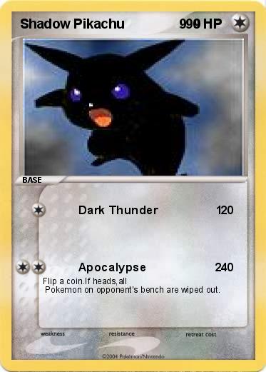 Pokemon Shadow Pikachu               9  9
