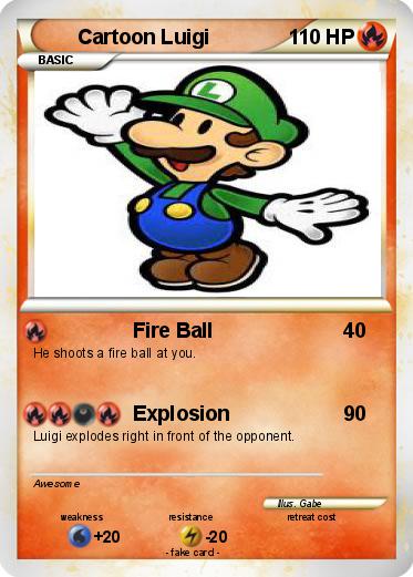 Pokemon Cartoon Luigi
