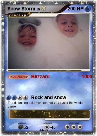 Pokemon Snow Storm