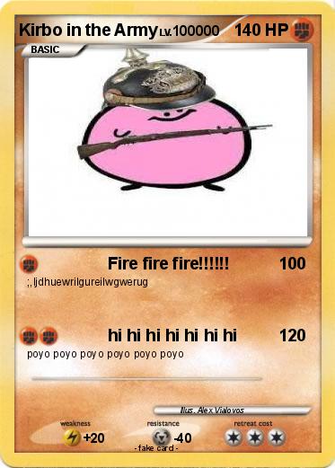 Pokemon Kirbo in the Army