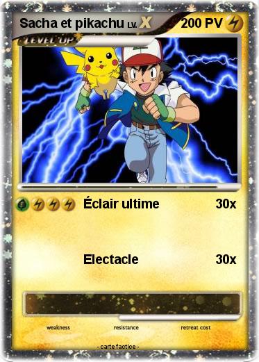 Pokemon Sacha et pikachu