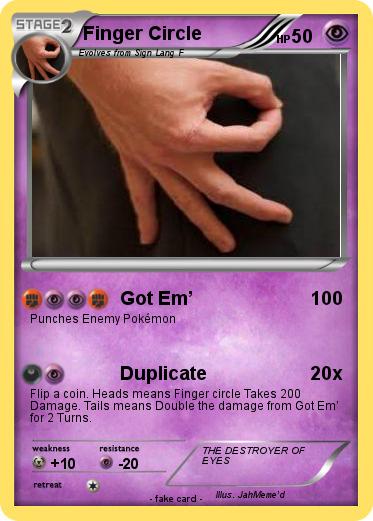 Pokemon Finger Circle