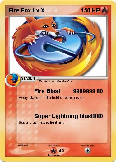 Pokemon Fire Fox Lv X