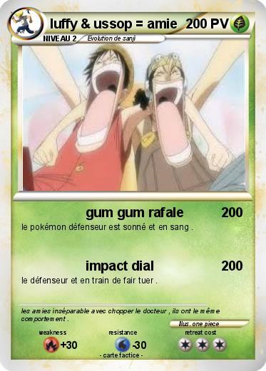 Pokemon luffy & ussop = amie