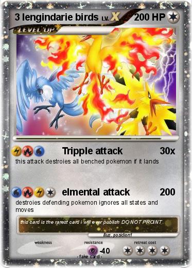 Pokemon 3 lengindarie birds