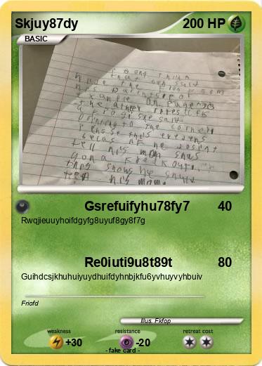 Pokemon Skjuy87dy