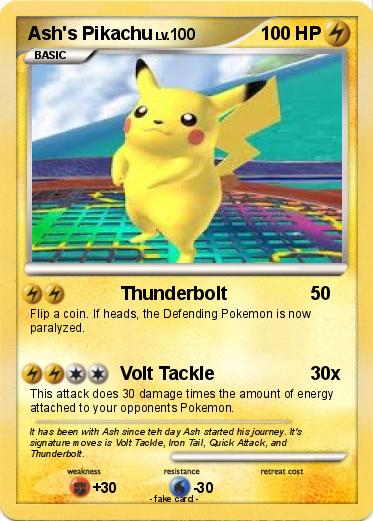 Pokemon Ash's Pikachu