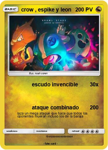 Pokemon crow , espike y leon