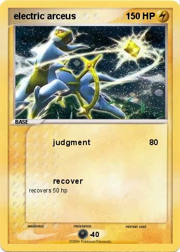 Pokemon electric arceus