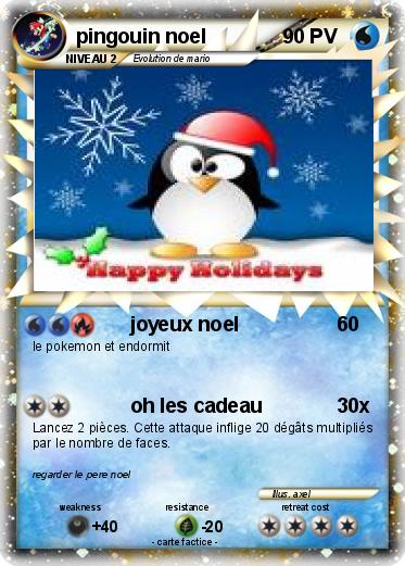 Pokemon pingouin noel