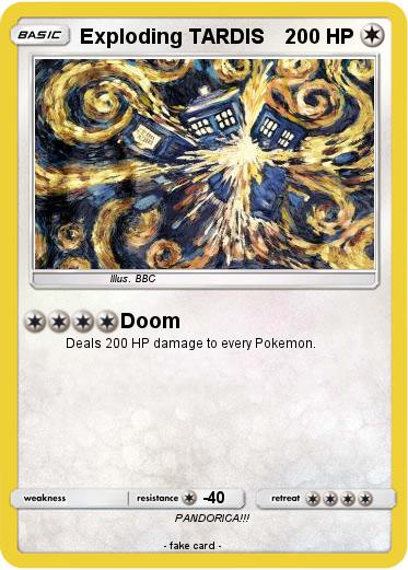 Pokemon Exploding TARDIS